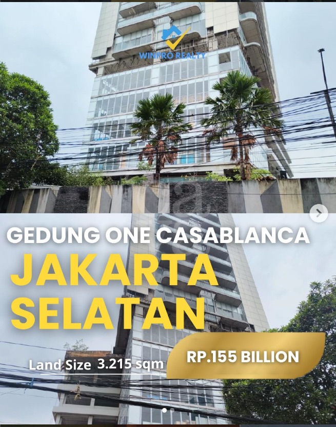 Dijual Gedung One Casablanca, Jakarta Selatan
