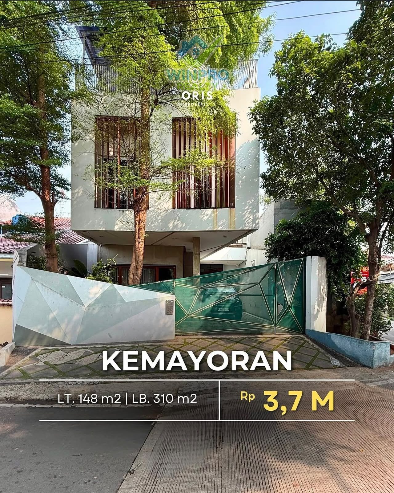 FOR SALE KEMAYORAN - CEMPAKA BARU MODERN INDUSTRIAL DESIGN SIAP HUNI - FURNISHED